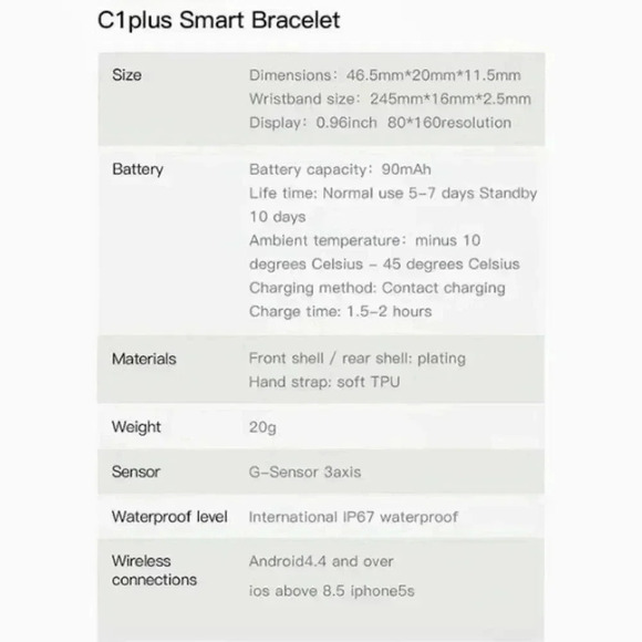 Bluetooth bracelet with over 10 applications. Wifi - Picture 6 of 6